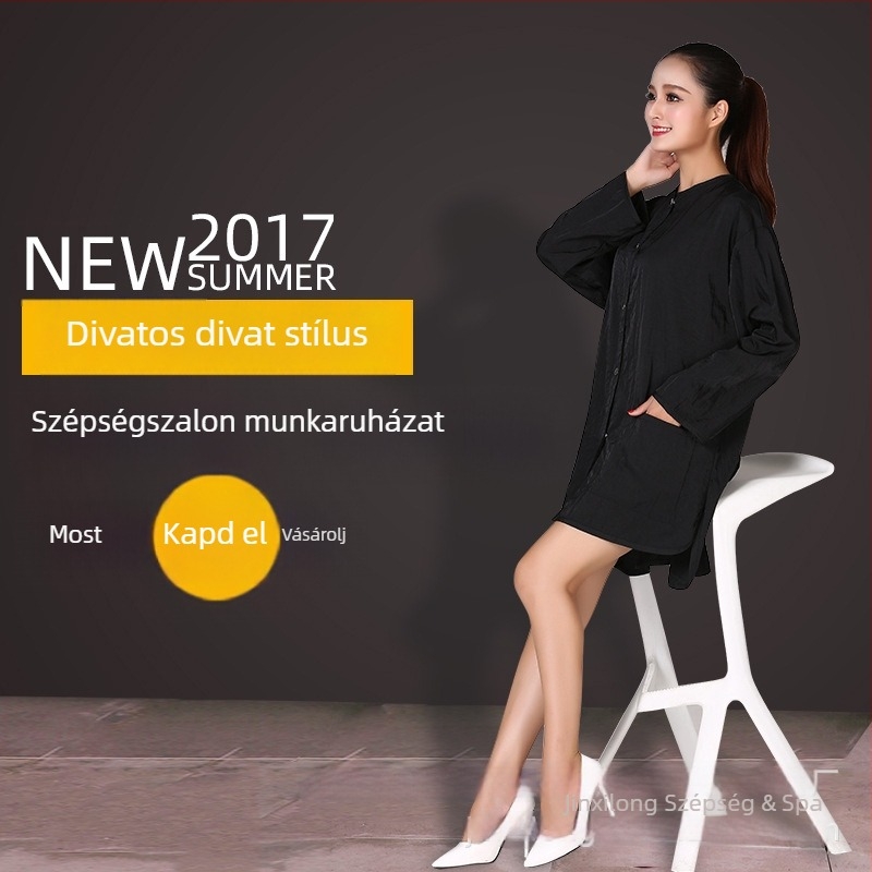 Jin Xilong Fodrászszalonhoz készült munkaruha – hosszú ujjú
