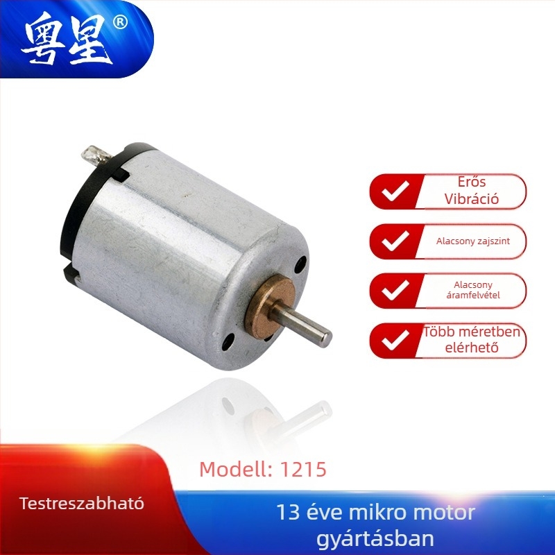 Miniatűr DC kefés motor elektromos borotvákhoz, gyümölcspréshez és játékokhoz — ISO tanúsítvány, feszültség <36V