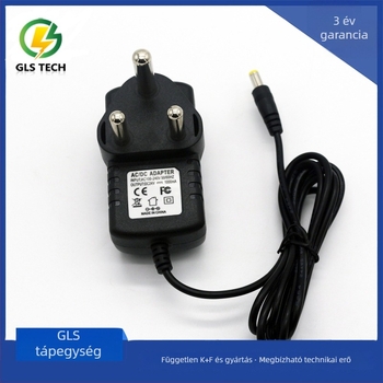 Gransheng GLS-24 tápegység gumírozott burkolattal, bemenet 12V 2A, kimenetek 24V/5V/9V (10W/12W/18W/24W)