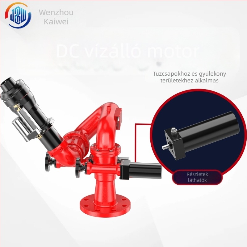 120W vízálló alatti hajtómű, kompakt tűzoltó vízkanón, DC brushless motor védelemmel