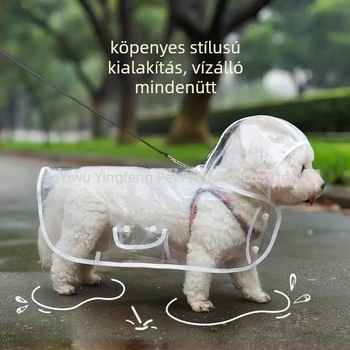 EVA esőkabát kutyáknak és macskáknak – vízálló háziállatruha, laza stílus