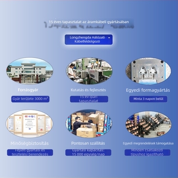 Long Zhengda noteszgép tápegység kábelle BS brit szabvány dugóval, 3-vezetékes, PVC szigetelés