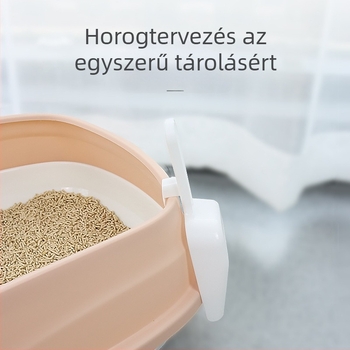 Műanyag macskaalomkanál, megnövelt vastagságú kivitel