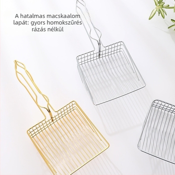 Integrált macskaalom-kanál, méretes rozsdamentes acélból