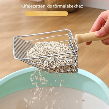 Integrált macskaalom-kanál, méretes rozsdamentes acélból