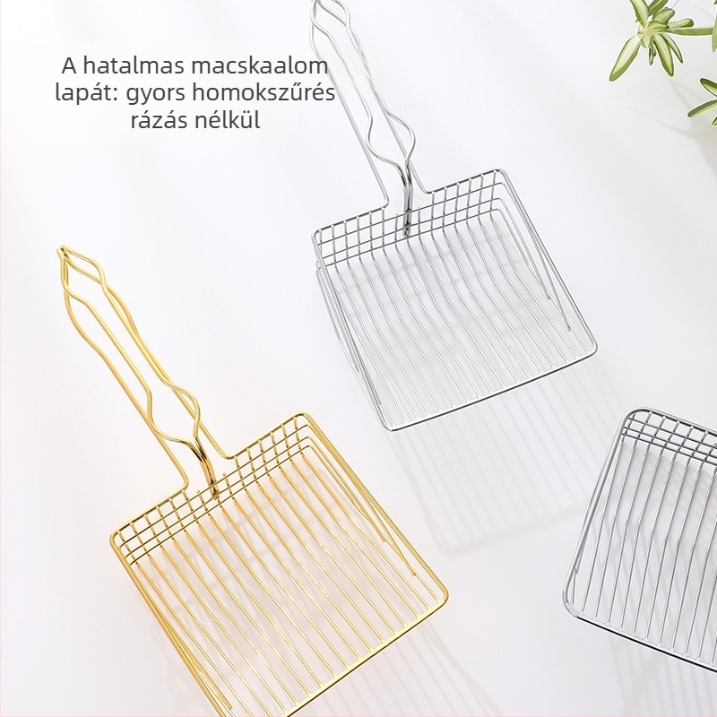 Integrált macskaalom-kanál, méretes rozsdamentes acélból