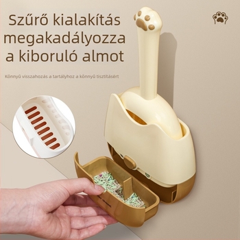 Többfunkciós macskaalomkanál-készlet – integrált macskaalomkanál, műanyag anyag