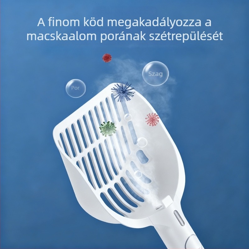 Fehér intelligens macskaalom-kanál szagcsökkentéssel