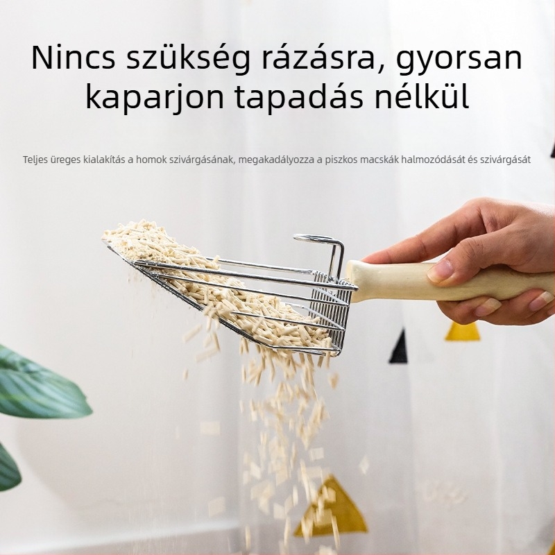 Huiduoduo fém macskapisiltó lapát akasztóval, macskákhoz