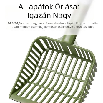 Meowlis macskaalom lapát – nagy méret, mindent egyben, hordozható