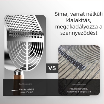Macskaalom kanál, 304 rozsdamentes acélból, kétfunkciós kialakítás, kis lyukakkal