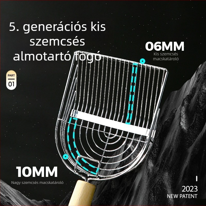 Macskaalom Lapát, fémből, nem importált, privát címkézésre alkalmas