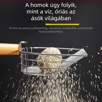 Fém macskaalomkanál, Fa nyéllel