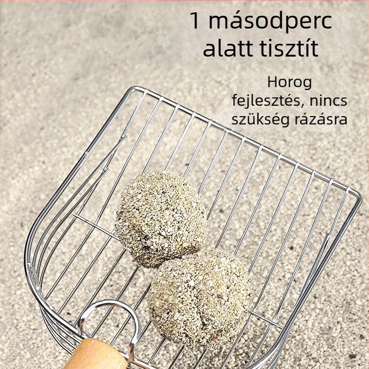 Fém macskaalomkanál, Fa nyéllel