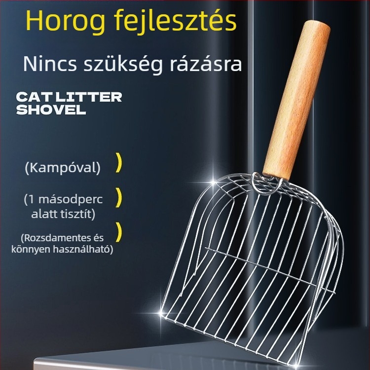 Fém macskaalomkanál, Fa nyéllel