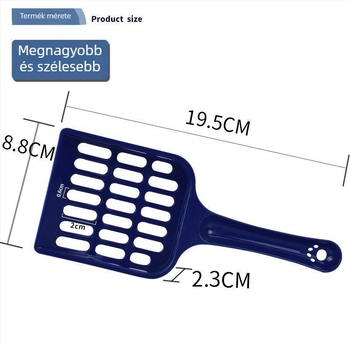 Macskaalomkanál hosszú nyéllel, üreges kialakítás, nagy méret