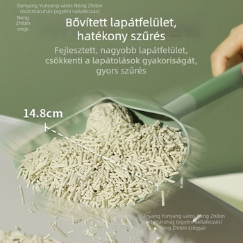 Macskaalomkanál hosszú nyéllel — műanyag, magánmárkás