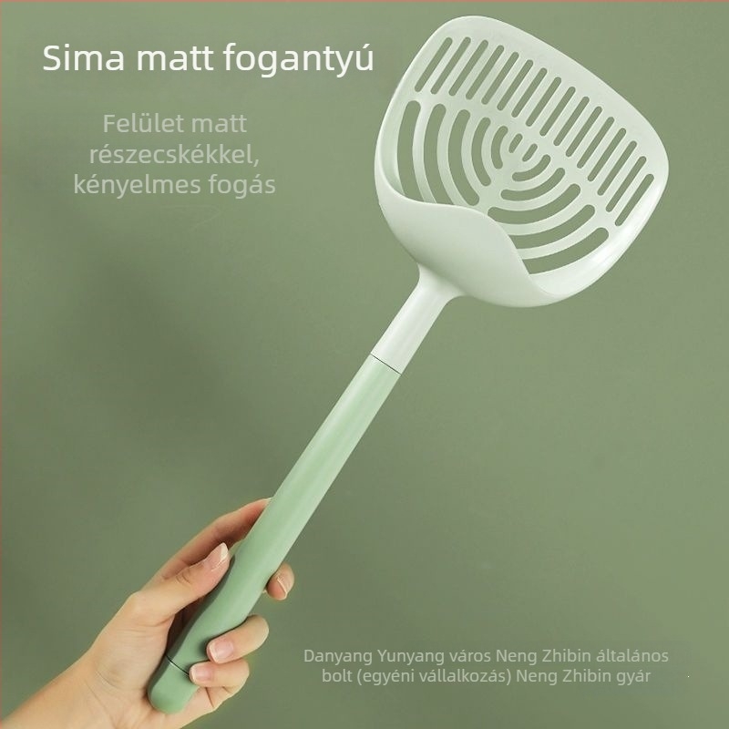 Macskaalomkanál hosszú nyéllel — műanyag, magánmárkás