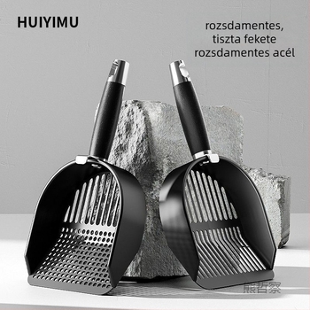 Macskaalmotál lapát, ABS műanyag, kétfunkciós kialakítás, finom lyukú