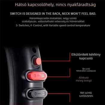 Állatbarát hajszárító cicák és kutyák számára – modell Lb-820b, 1600-1999W, AC motor, spirálfűtőelem, 220V