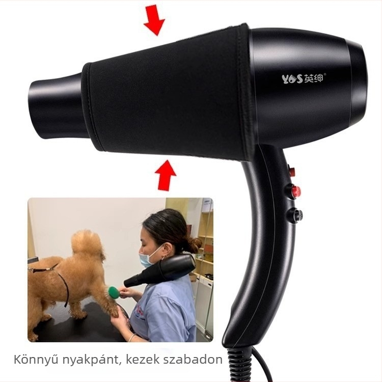 Állatbarát hajszárító cicák és kutyák számára – modell Lb-820b, 1600-1999W, AC motor, spirálfűtőelem, 220V