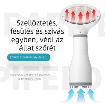 Kutyák és macskák szőrzetének szárítására és fésülésére szolgáló all-in-one készülék – háztartási használatra, 1000W alatt, 220V