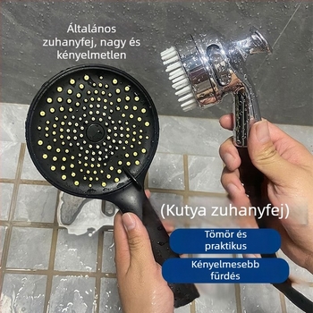 Kutyák számára fürdető zuhanyfej — Anyag: PVC, Szőrzetápolás, Booster aerator, Márka: Default item