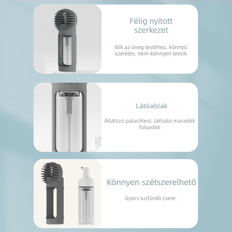 Kutyáknak készült szilikon fürdő- és masszázs ecset