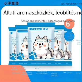 Állatok tisztítására szolgáló egyszer használatos kesztyű – nem szőtt anyag, 20 db, kutyák számára, márka: Sweet words from the heart