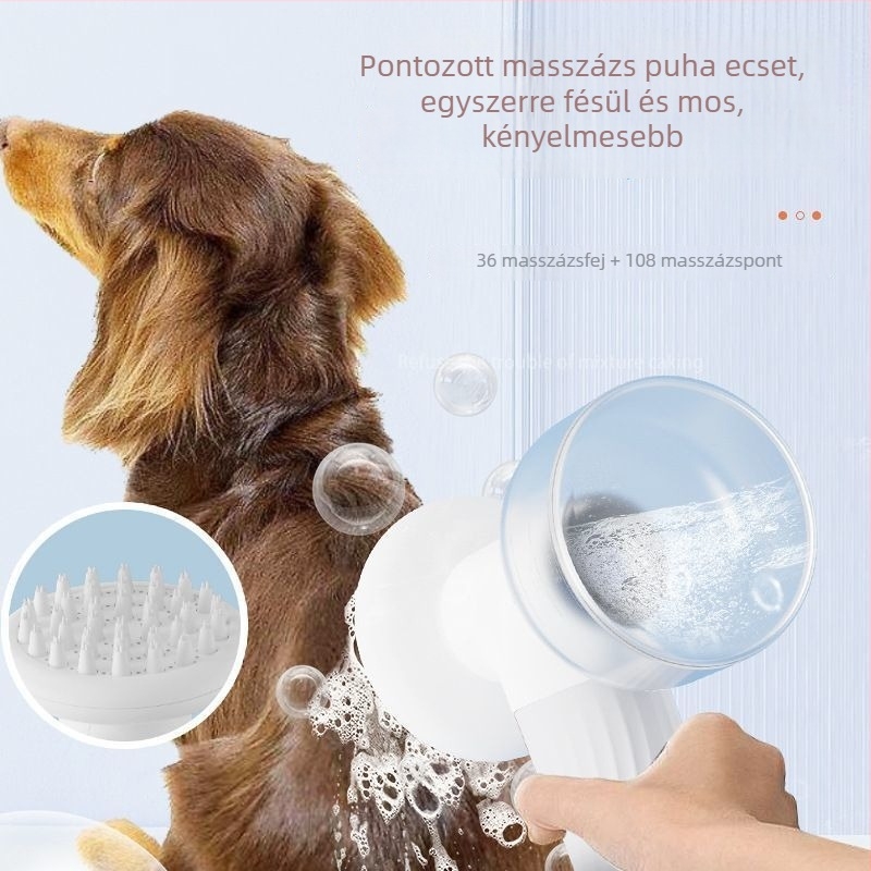 Háziállat fürdető és masszírozó ecset – ABS anyag – kutyák számára – Core culvert márka – 24 darabos csomag