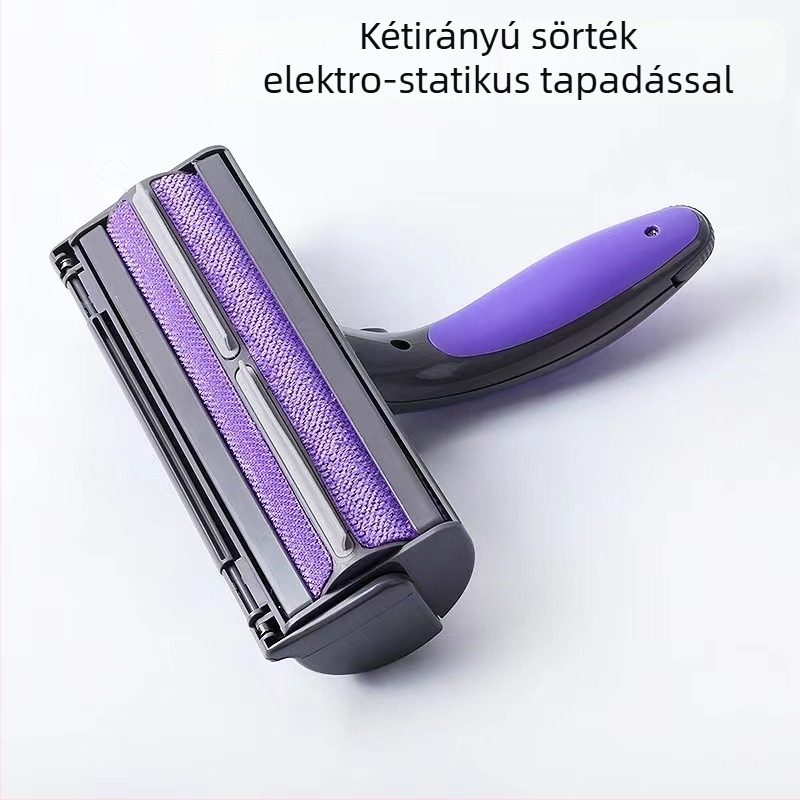 Kutyák számára LED világítással és vibráló görgővel ellátott szőr eltávolító kefe — ABS + poliészter, típus: fésű-kefe, 60 db-os csomag