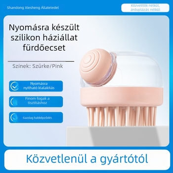 Kutyák fürdető és masszírozó keféje – Anyag: OPP/PS/TPR; Kategória: Bath/Massage Brush; Csomagolás: 100 db