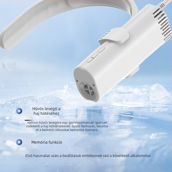 Állatbarát nyakba akasztható hajszárító – nagy teljesítmény, alacsony zajszint, negatív ionok, 1600–1999W, 220V