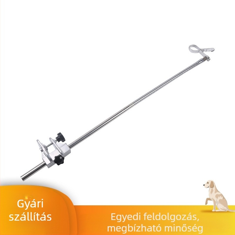 Rozsdamentes acélból készült állvány kutyák kozmetikai asztalára, vízáramhoz illeszkedő hajszárító tartó, túlmelegedés elleni védelem, teljesítmény 1000W alatt, 20 darabos csomag