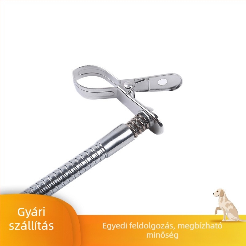 Rozsdamentes acélból készült állvány kutyák kozmetikai asztalára, vízáramhoz illeszkedő hajszárító tartó, túlmelegedés elleni védelem, teljesítmény 1000W alatt, 20 darabos csomag