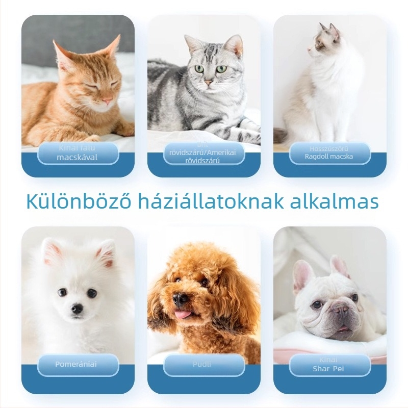 Háziállatok szárító táska levegőfúvással – kutyák és macskák számára, Modell 001, túlmelegedés elleni védelem, teljesítmény 1000W alatt, általános használat