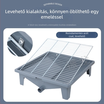 Nagy méretű kutyatoalett ürülék eltávolítására és háziállatok tisztítására, közvetlen lefolyás a csatornába