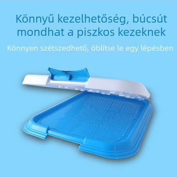 Kutyatoalett – kivágott dizájn, csúszásmentes felület, műanyag