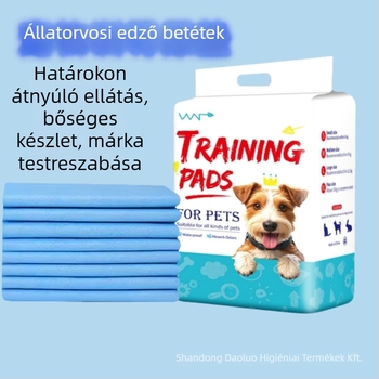Állat-tréning alátétek kutyáknak és macskáknak, vastagabb nedvszívás és szagtalanítás, anyag: PE-filmből és nem szőtt textilből, csomagolás: 100/50/40/20 db