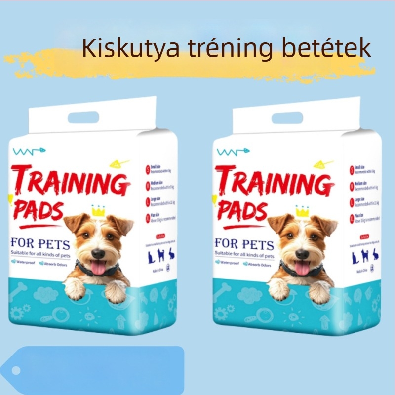 Állat-tréning alátétek kutyáknak és macskáknak, vastagabb nedvszívás és szagtalanítás, anyag: PE-filmből és nem szőtt textilből, csomagolás: 100/50/40/20 db