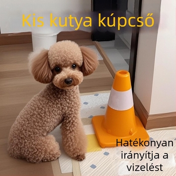 Kutyák vizelési tréningeszköze fix pont toaletával és vizelős oszloppal — Anyag: selyem virág; Márka: Other; Import: Nem
