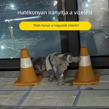 Kutyák vizelési tréningeszköze fix pont toaletával és vizelős oszloppal — Anyag: selyem virág; Márka: Other; Import: Nem