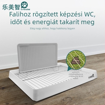 Kutyatoalett válaszfalas, falra szerelhető, fröccsenés elleni, műanyagból, Márka What a Beautiful