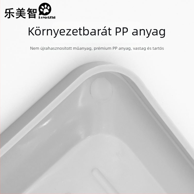 Kutyatoalett válaszfalas, falra szerelhető, fröccsenés elleni, műanyagból, Márka What a Beautiful