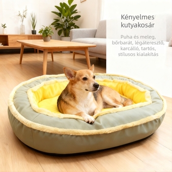 Kivehető és mosható téli meleg kisállatfészek, nagy, közepes és kicsi kutyáknak és macskáknak