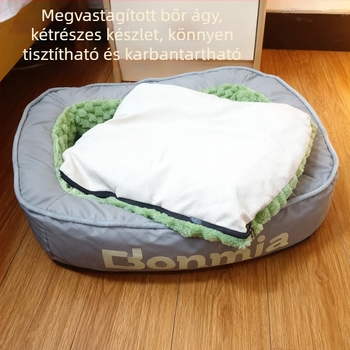 Kivehető és mosható téli meleg kisállatfészek, nagy, közepes és kicsi kutyáknak és macskáknak