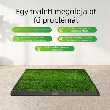 Kutyatoalettához pad – mosható, magas sűrűségű műanyag fű felület, műanyag alap