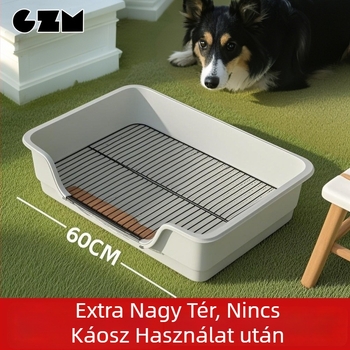 Kutyatoalett - könnyen tisztítható, műanyag, taposás elleni, vizeletfröccsenés elleni