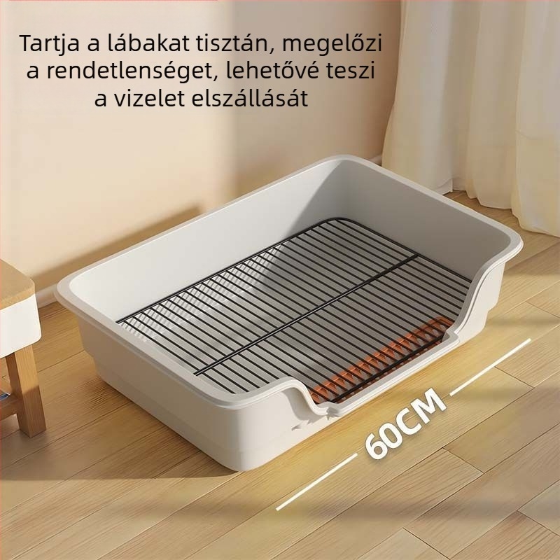Kutyatoalett - könnyen tisztítható, műanyag, taposás elleni, vizeletfröccsenés elleni