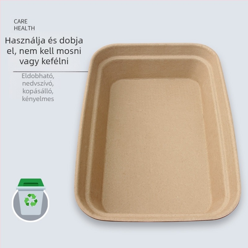 Egyszer használatos macska WC – hordozható utazáshoz, macskák számára, márka TINGHAO (Anyag: Más anyagok; Alkalmazás: Macska; Márka: TINGHAO)